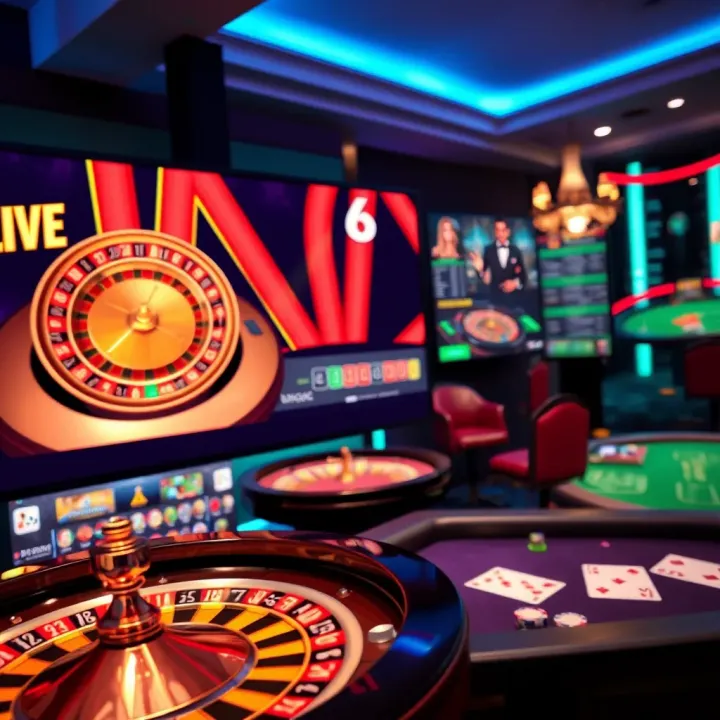 Popular Live Casino Games Available in Nigeria Selection of popular live casino games including roulette, blackjack, and poker displayed on screen