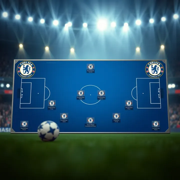 Chelsea's Tactical Setup for Champions League Clash Tactical board showcasing football strategies and team formations for Chelsea's Champions League game