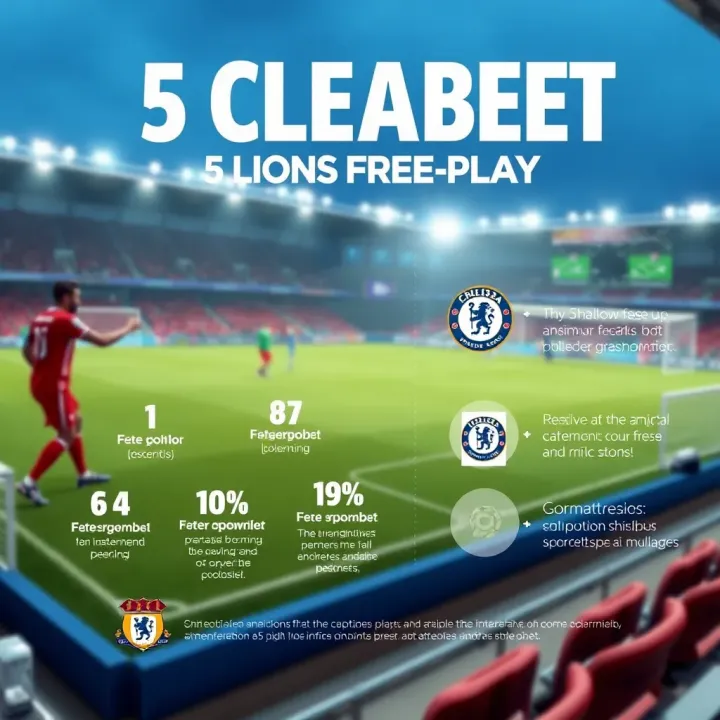 Graphic illustrating how the 5 Lions free play promotion operates on Chelseabet platform