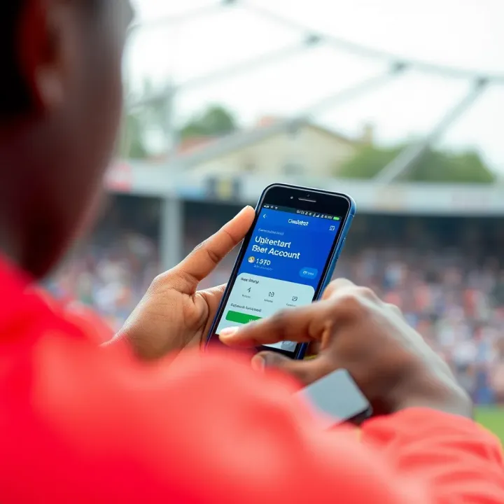 Account Registration and Funding on Chelseabet App via iPhone in Nigeria User registering and funding account on Chelseabet app using iPhone in compliance with Nigerian regulations