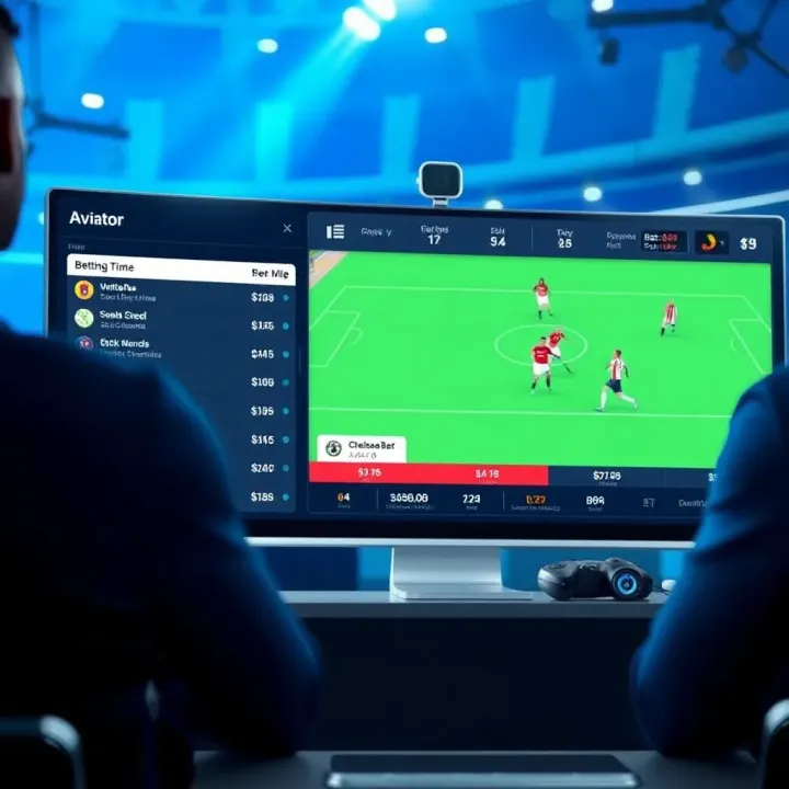 Interface of ChelseaBet Aviator showing betting options and dynamic game progress