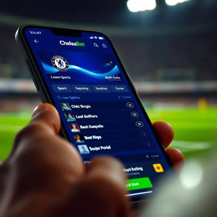 User interface of Chelseabet Bet App displaying various sports and betting options