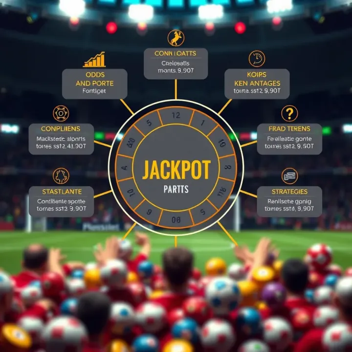 Diagram showing key factors influencing jackpot forecasts including odds, trends, and strategies