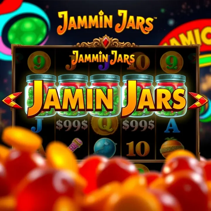 Illustration of bonus free spins feature in Jammin Jars slot highlighting multipliers and cluster wins