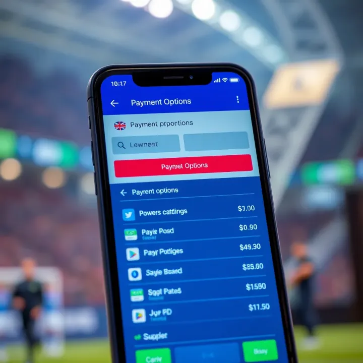 Display of various payment options available within the Chelseabet Kenya app