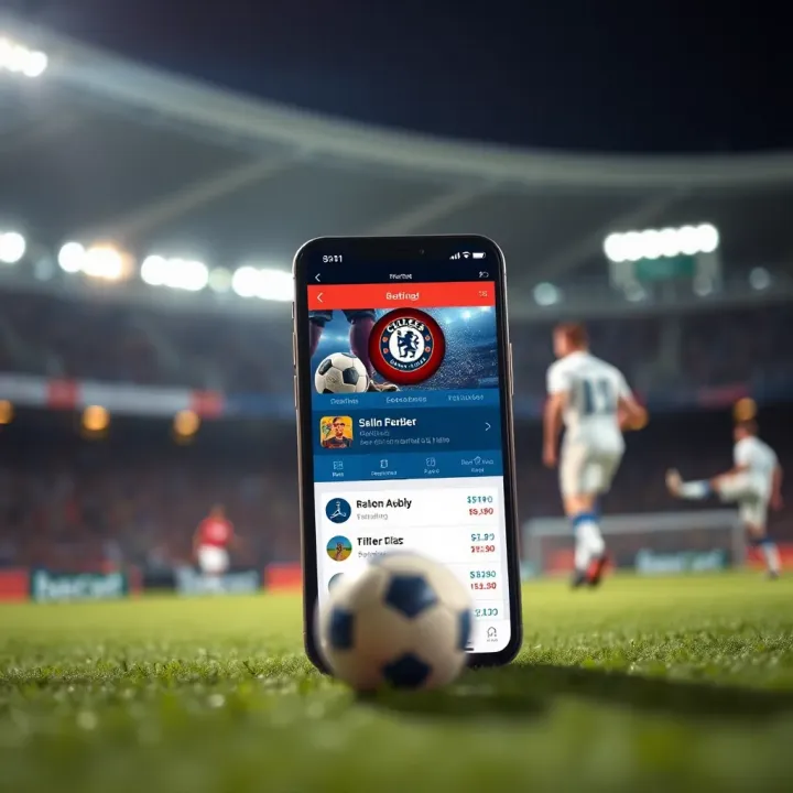 Illustration showing streamlined betting options optimized for low data usage on ChelseaBet Mobile Lite