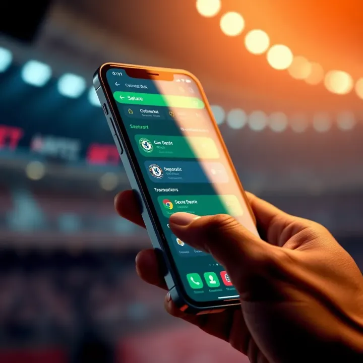 Secure online transactions on a mobile device with Chelseabet app