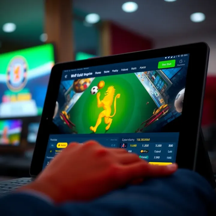 User-friendly interface of Chelseabet online betting platform on a digital device