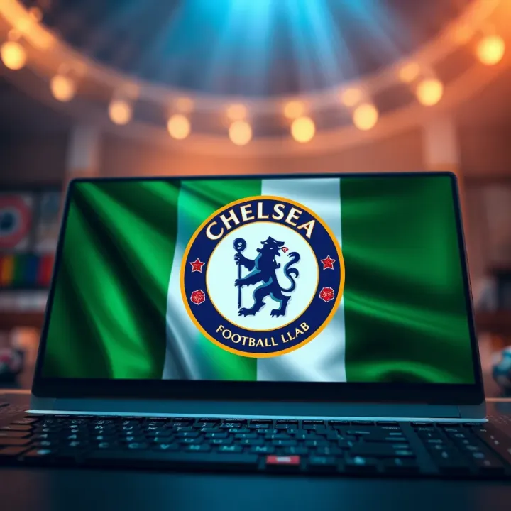 Illustration of secure online betting platform with Nigerian flag and protective shield
