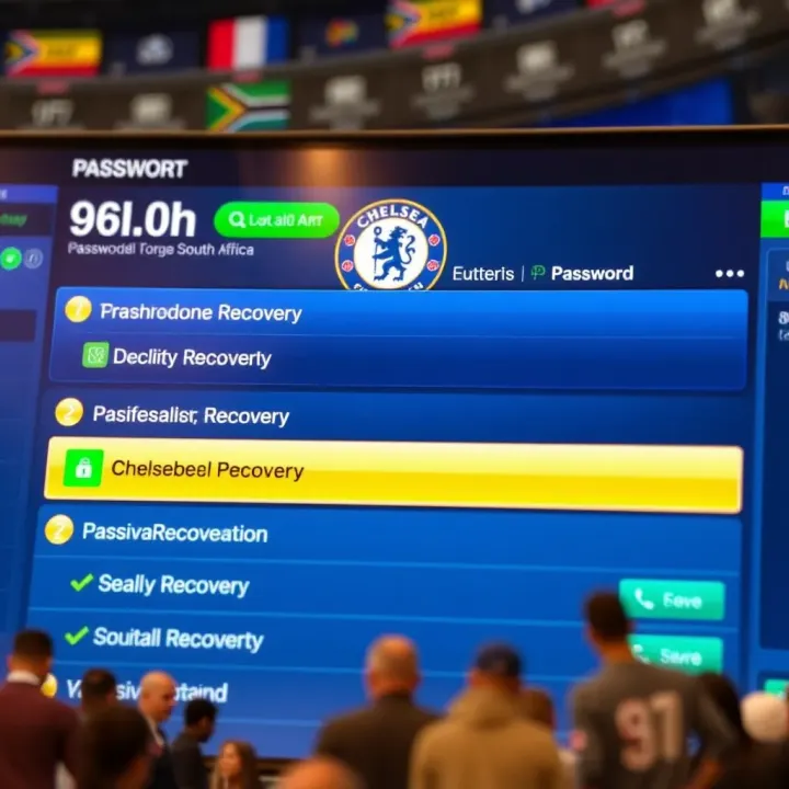 Illustration of password recovery options and security features on a betting platform