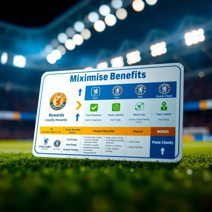 Illustration of a rewards card with bonus icons and a chart displaying how to maximize loyalty benefits