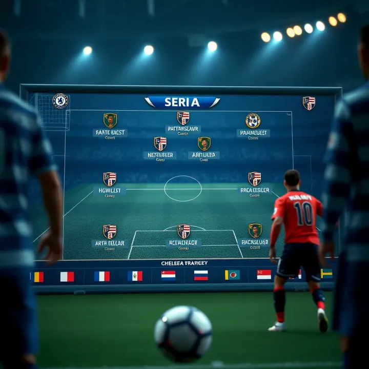 Detailed tactical board showing team formations and strategy for Serie A match