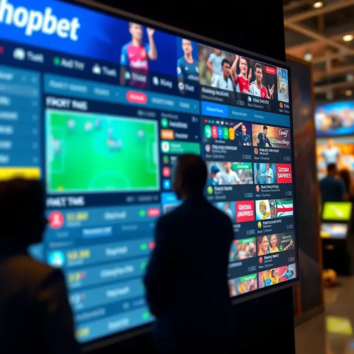 User interface showing various sports betting markets on Chelseabet Shop Two platform