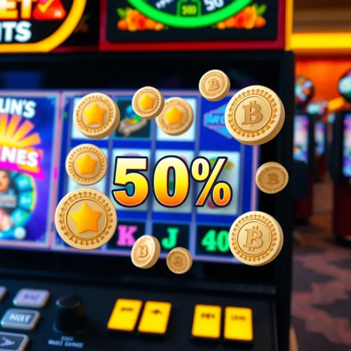 Bonuses and rewards icons surrounding a digital slot machine interface
