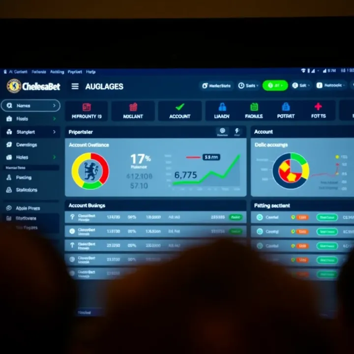 Secure online betting dashboard showing account balance and betting options