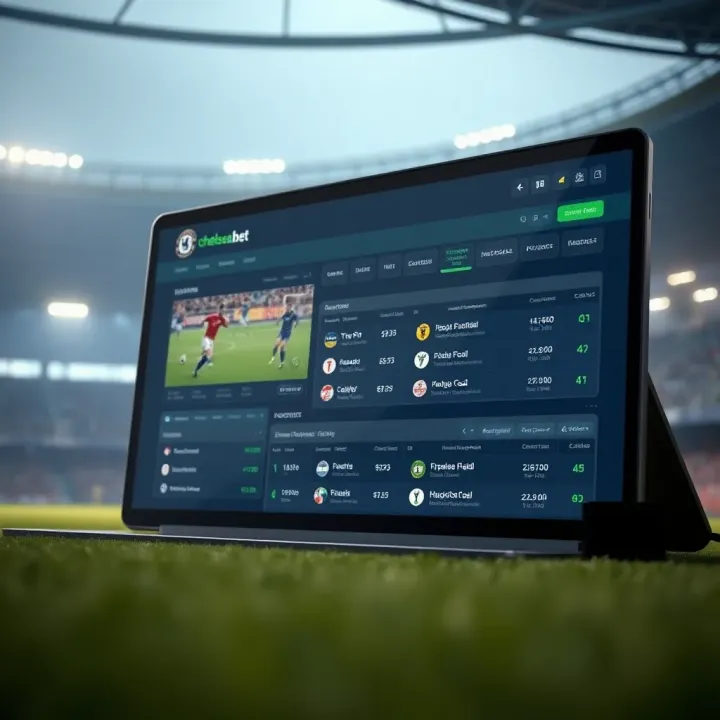User interface displaying sports betting options on Chelseabet Uganda platform