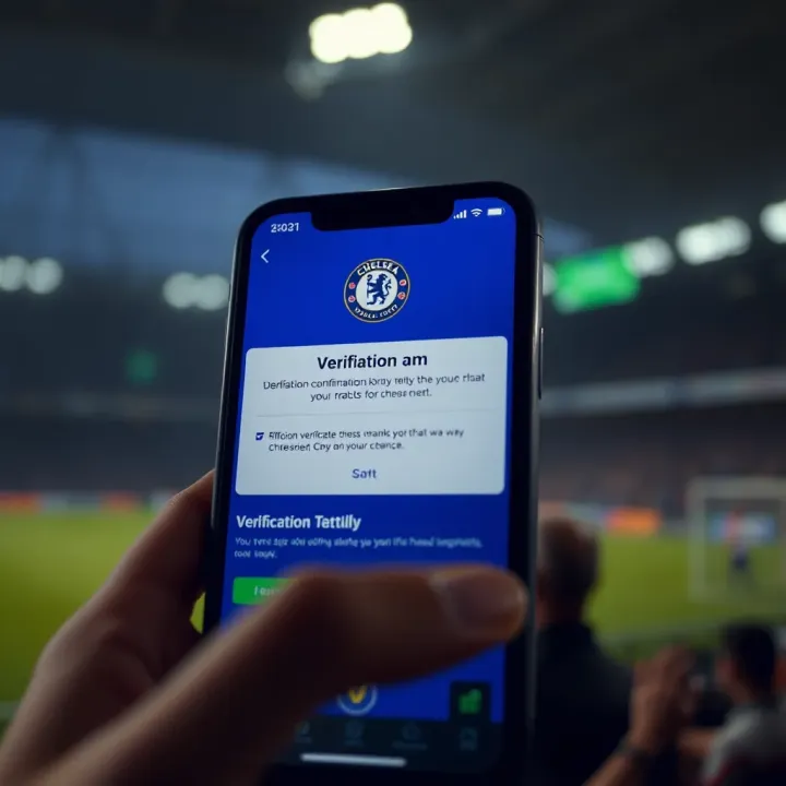 Screen showing verification confirmation on mobile betting app