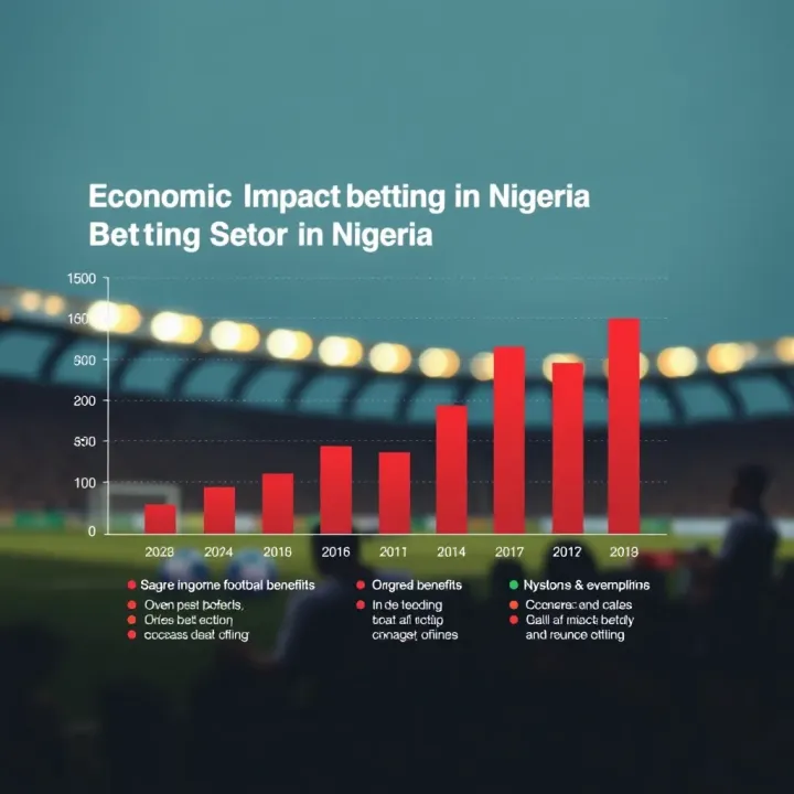 Graph illustrating the economic benefits and growth of football betting sector in Nigeria