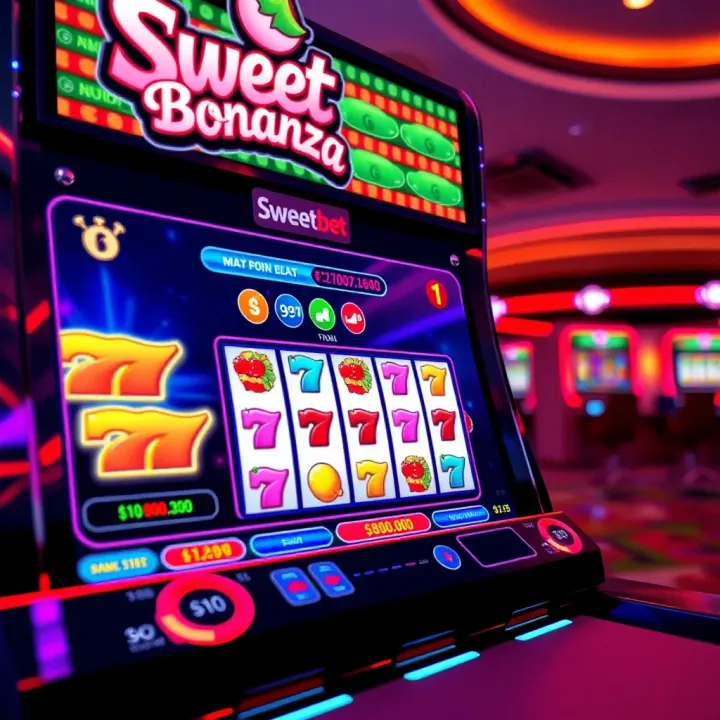 Colorful Sweet Bonanza game interface showing vibrant symbols and payout opportunities on ChelseaBet platform