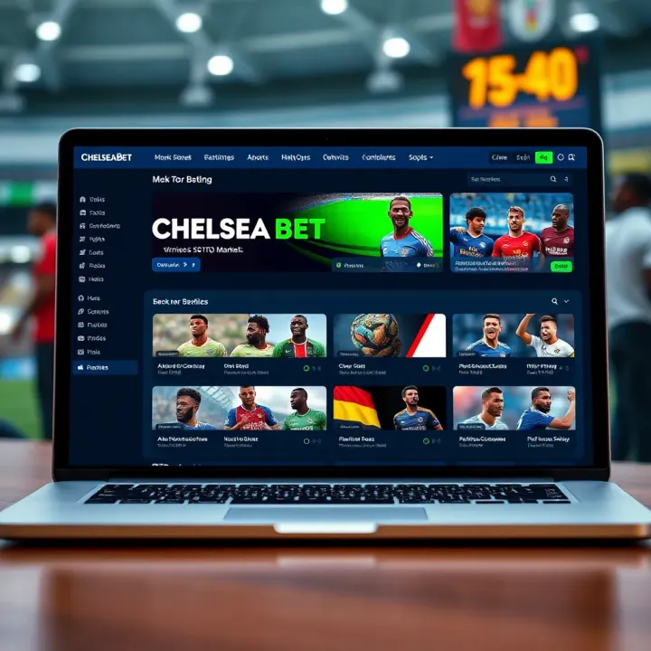 User interface of ChelseaBet platform showing various sports betting options available in Nigeria
