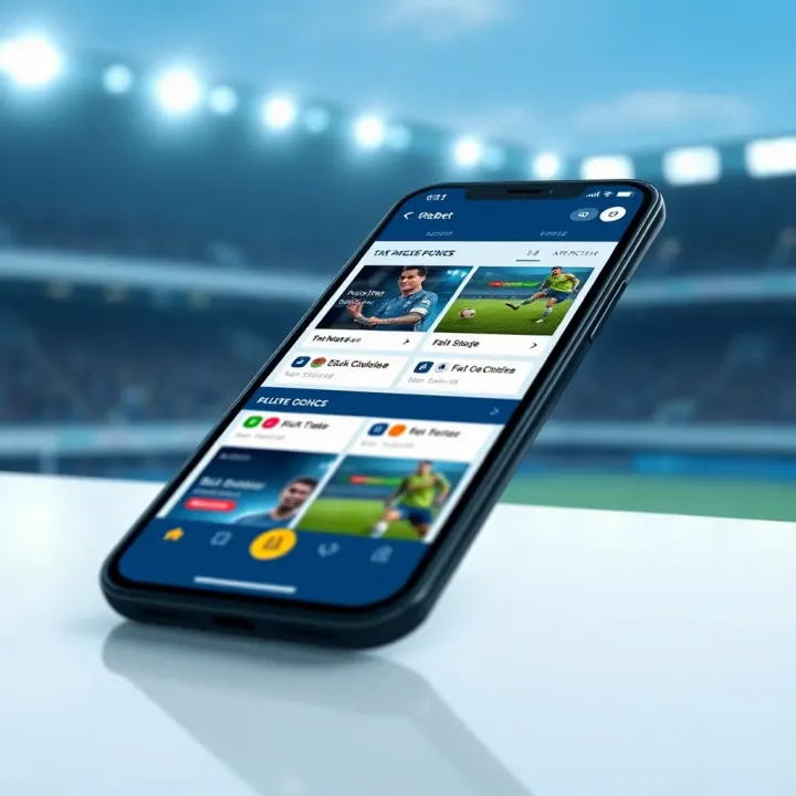 Smartphone showcasing ChelseaBet betting options and interactive online features for Nigerian users