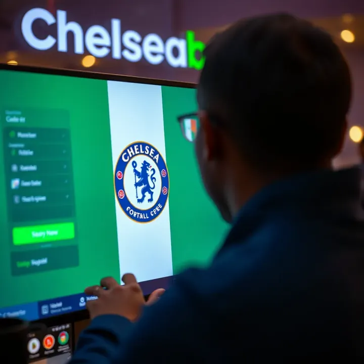User registering account on Chelseabet sports betting platform with Nigerian flag symbol