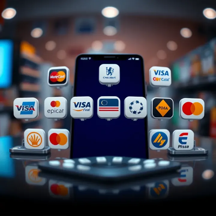Payment Solutions Enhancing Mobile Shopping Experience on Chelseabet Mobile Shop.com Various payment method icons arranged representing seamless transaction options on mobile shopping platform