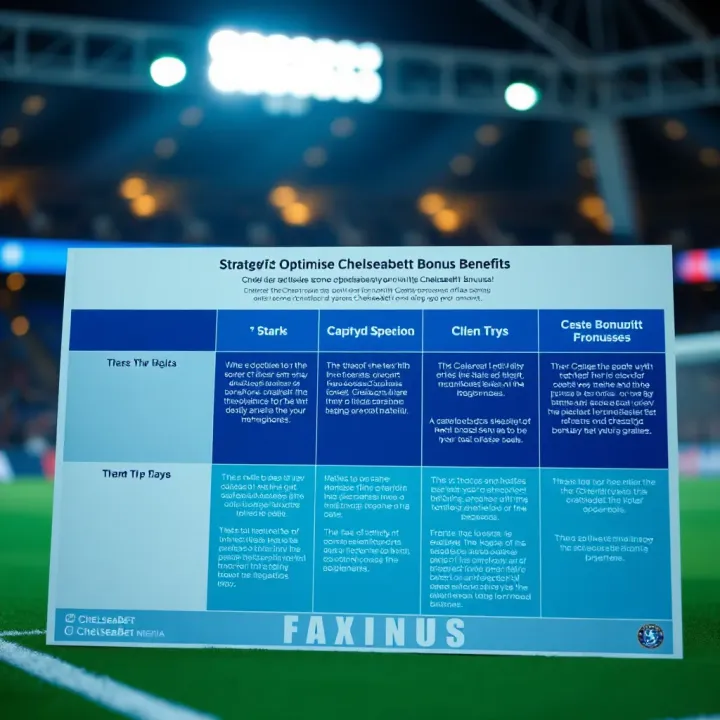 Chart showing tips and strategies for maximising Chelseabet Nigeria betting bonuses effectively