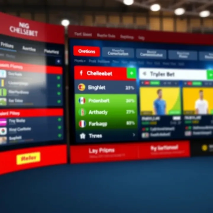 User-friendly interface of a Nigerian sports betting platform showing various betting options