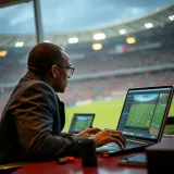 User navigating bonus offers and secure payment options on ChelseaBet website for Nigerian players