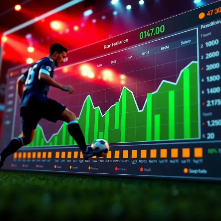 Analyzing Team Performance and Match Statistics for Score Prediction Graph displaying soccer team performance trends and statistical analysis