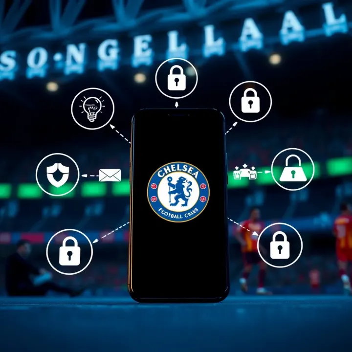 Illustration of a smartphone screen with security icons surrounding it, symbolizing safe betting practices