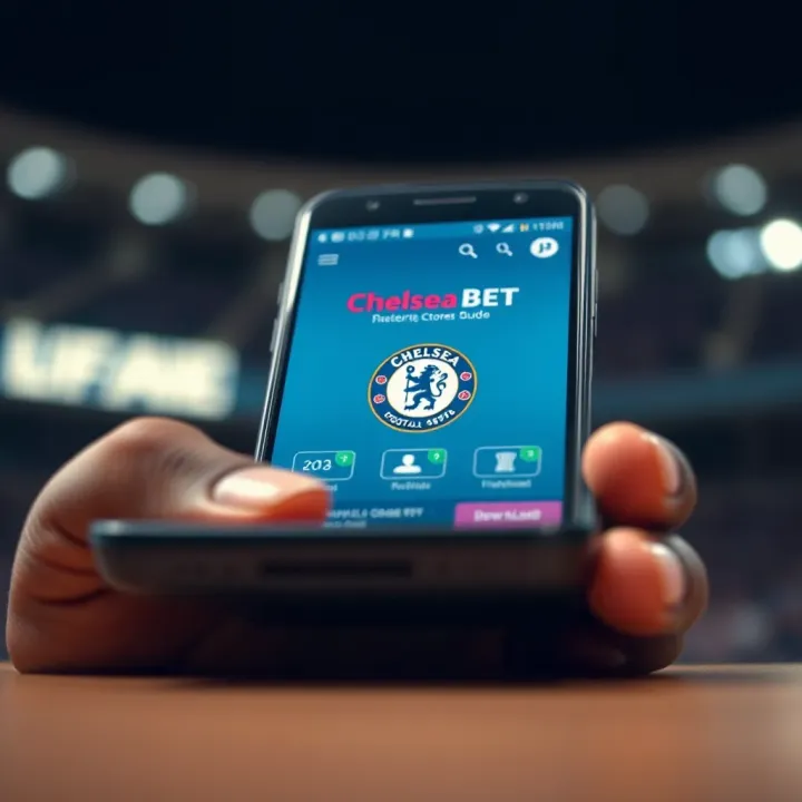 Secure mobile device with app download and installation icons representing safe ChelseaBet APK installation