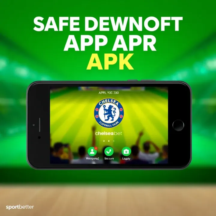 Safe Download and Installation of Chelseabet App APK for Nigerian Users Secure mobile device illustrating safe download and installation of Chelseabet app APK for Nigerian bettors