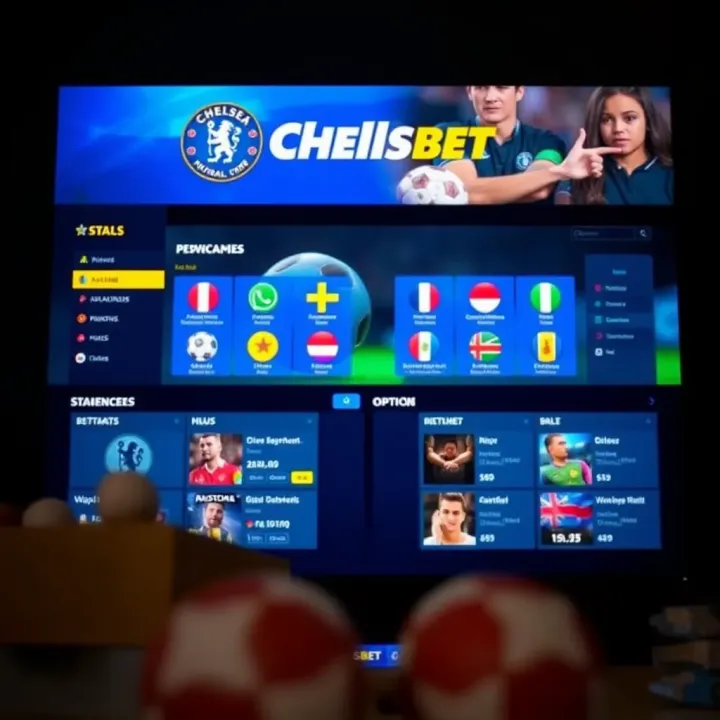 User interface showing Chelseabet mines free game dashboard with colorful icons and betting options
