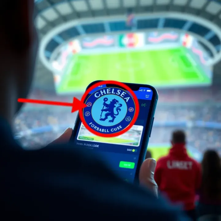 Illustration showing how to locate Chelseabet pool code on a mobile betting app interface