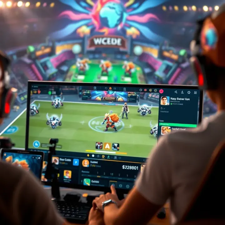A vibrant screenshot of a League of Legends match displaying in-game action and player interface